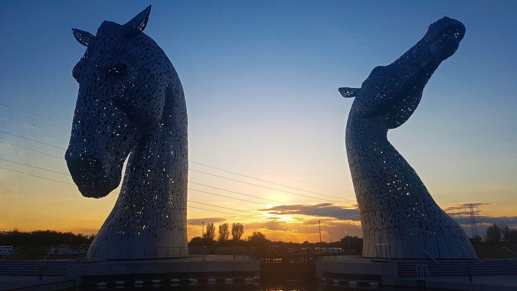 The Kelpies at the Helix Park
