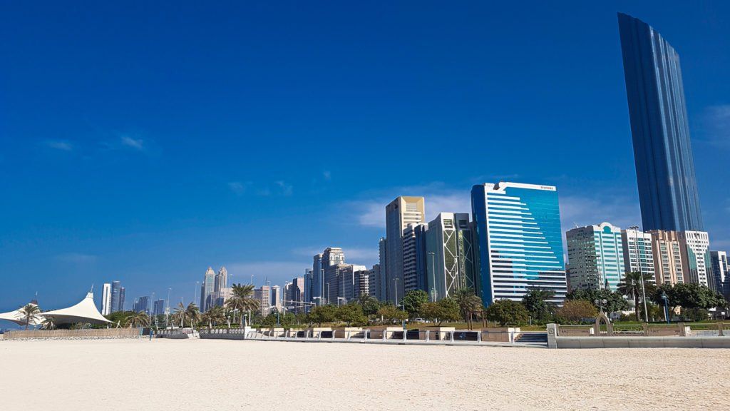 Abu Dhabi from Beach
