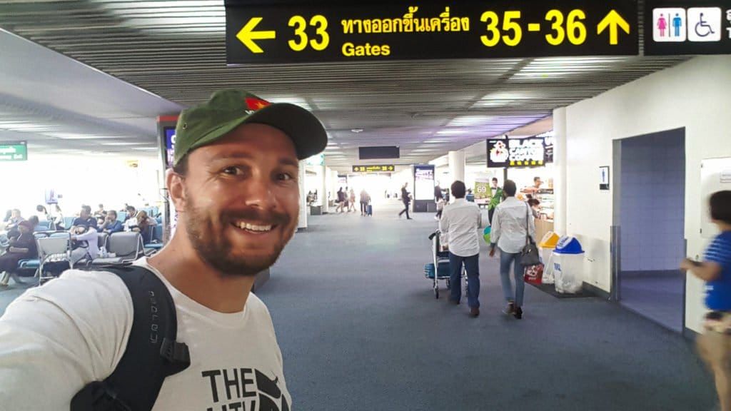 Selfie on Flight from Bangkok to Penang