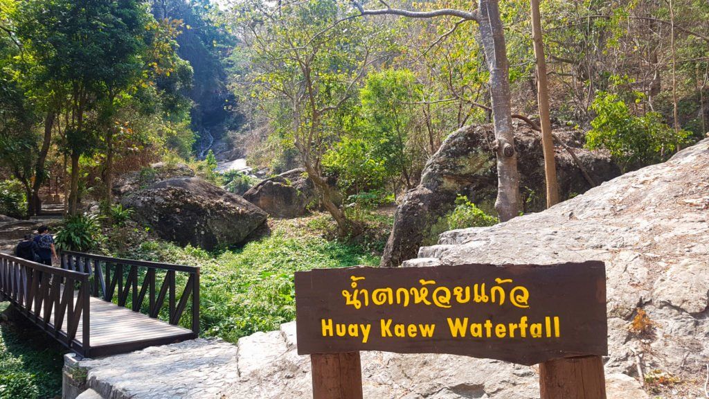 Huay Kaew Waterfall Sign
