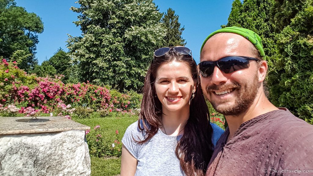Madalina and I at Cluj Botanical Gardens
