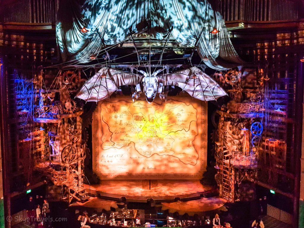 Wicked Stage at the Apollo Theater in London's West End