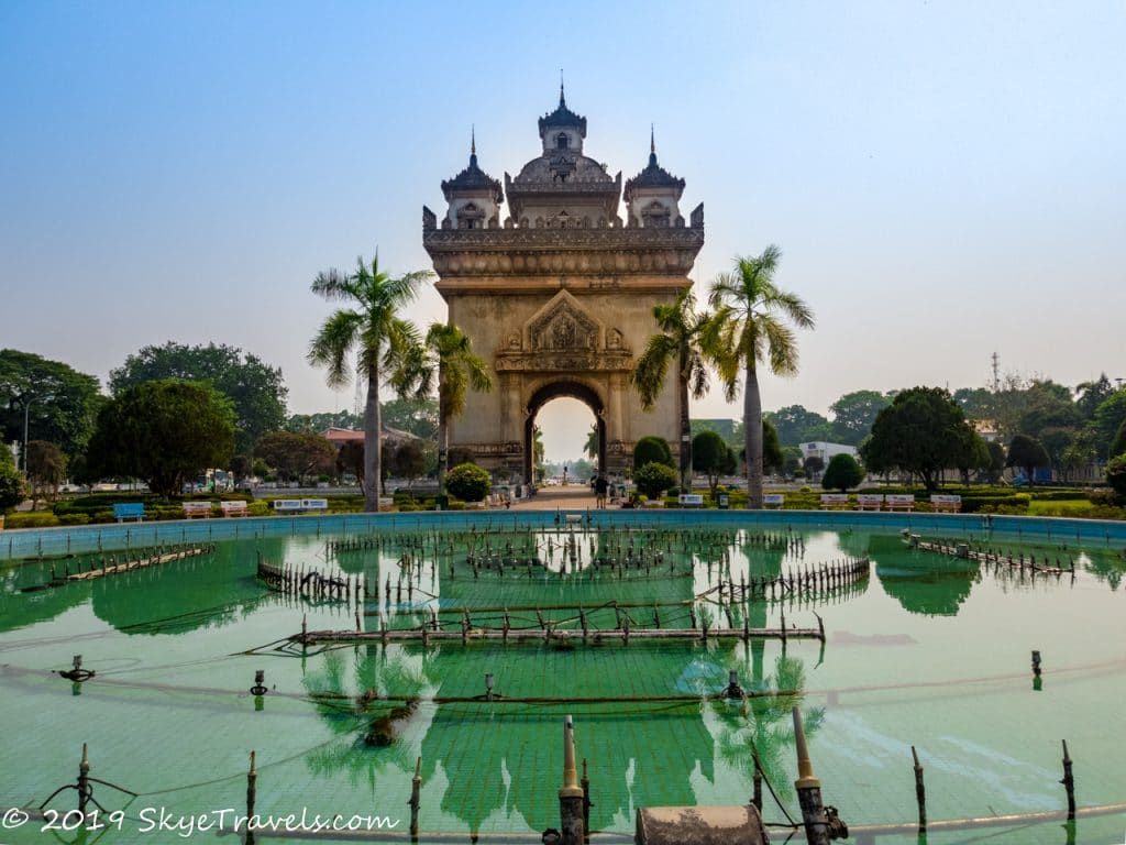 Patuxai Arch in Vientiane, Northern Laos