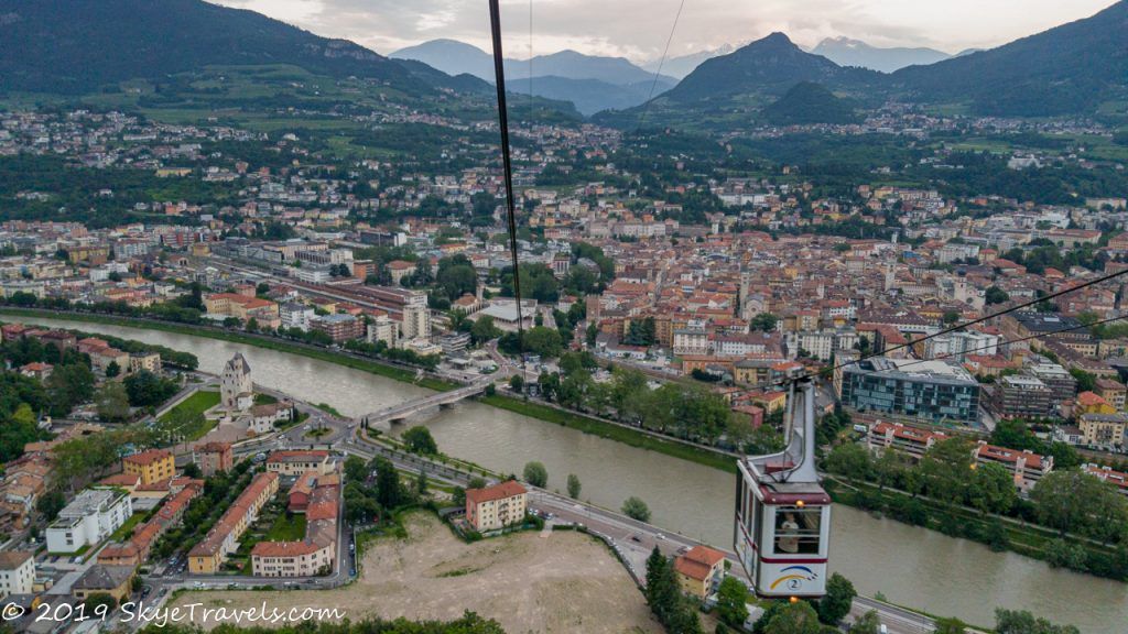 View of Trento from Funicular