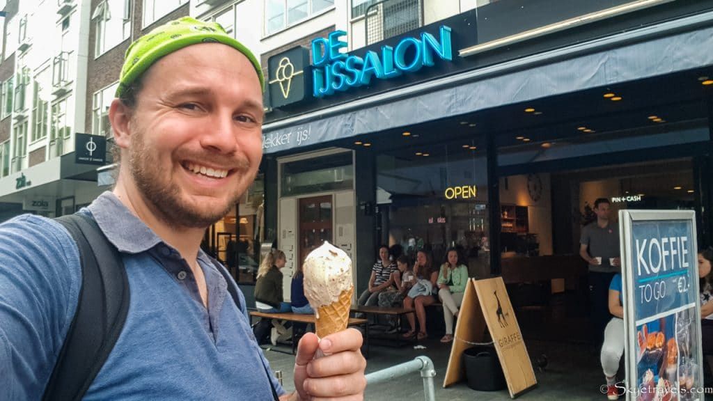 Selfie with Ice Cream in Rotterdam